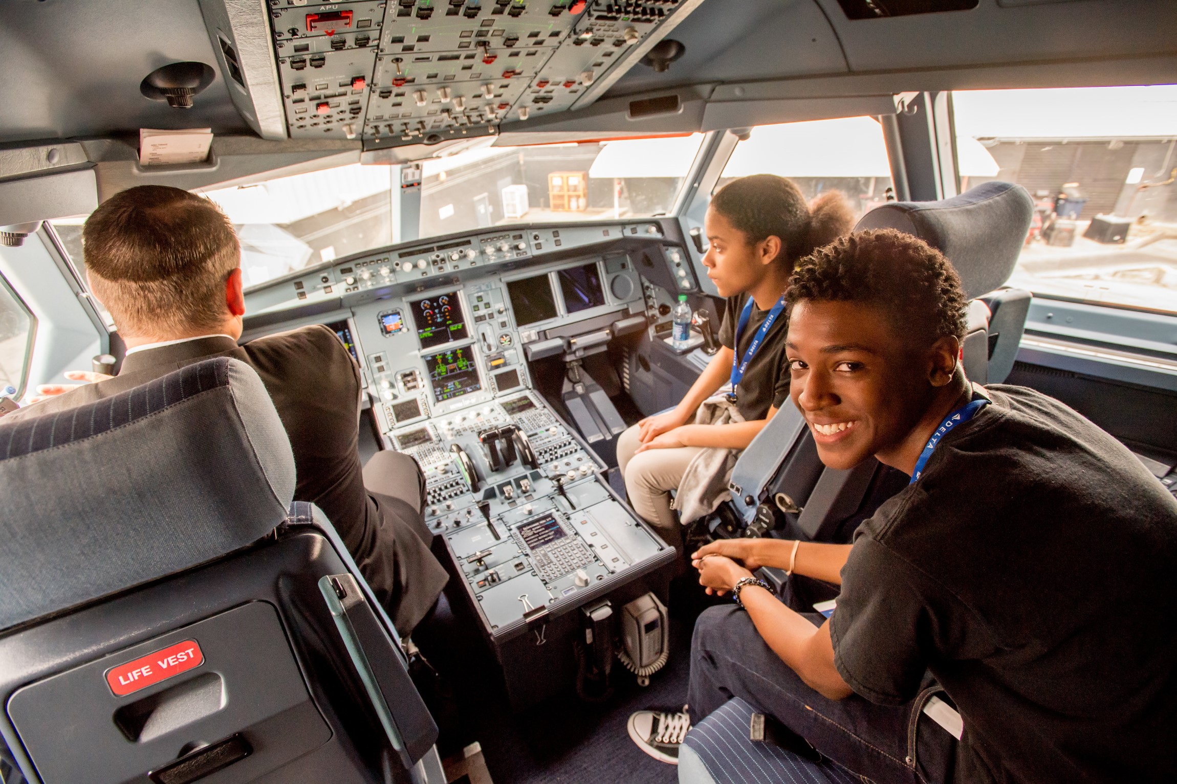 Students in Atlanta participate in a job shadow. Photo from Junior Achievement.