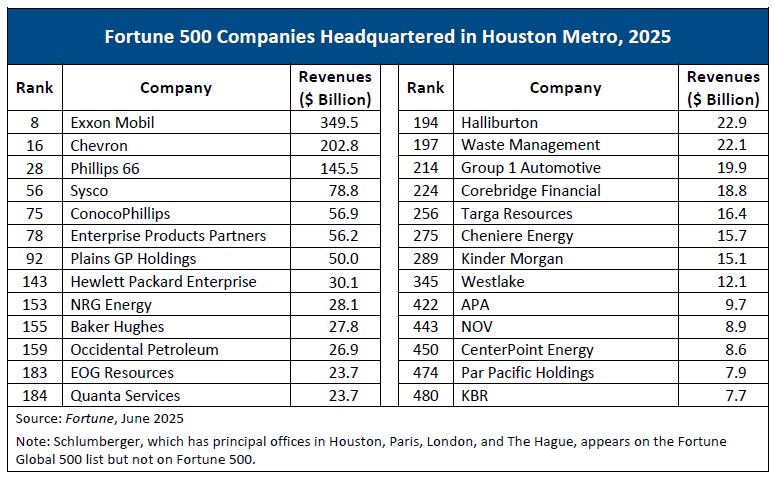2025 Fortune 500 Table