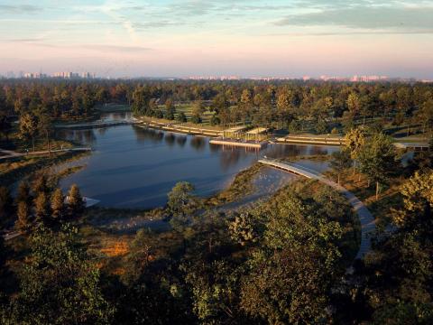 Eastern Glades Lake in Houston